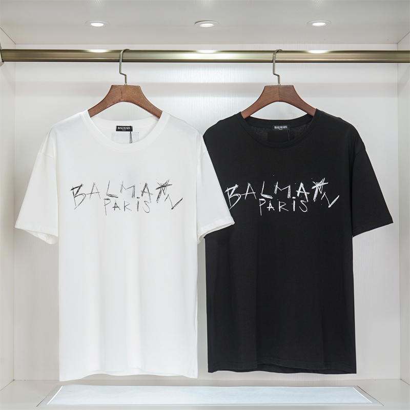 Balmain Fashion Brand Designer Mens T Shirt Luxurious Simple Hand Painted Letter Print Short Sleeve Round Neck Summer Casual T-Shirt Top Asian Size S-3XL, White
Balmain Fashion Brand Designer Mens T Shirt Luxurious Simple Hand Painted Letter Print Short Sleeve Round Neck Summer Casual T-Shirt Top Asian Size S-3XL, White