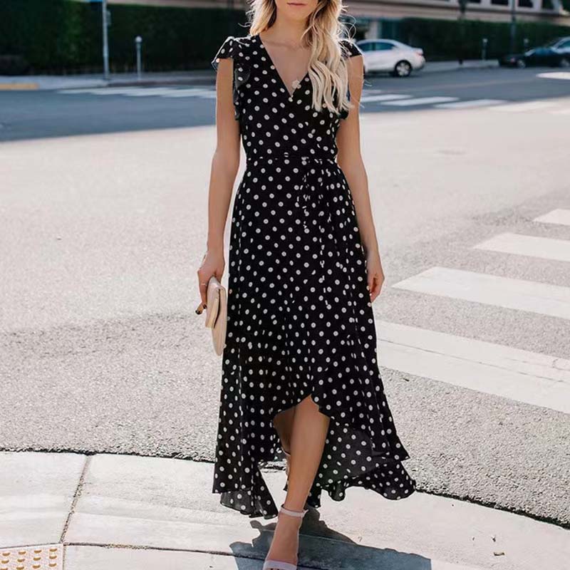 Women's Casual Dresses Summer Floral Print Cross V Neck Dress Bohemian Flowy Long Maxi Dresses, Black
Women's Casual Dresses Summer Floral Print Cross V Neck Dress Bohemian Flowy Long Maxi Dresses, Black