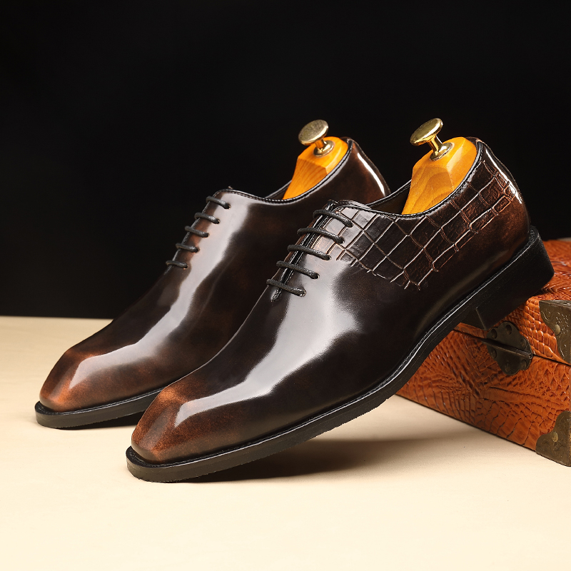 New Trendy Glossy Pointed shoes Charm Business Oxford Leather Shoes Men Casual Loafers Formal Dress Footwear Sapatos Tenis Masculino, A1
New Trendy Glossy Pointed shoes Charm Business Oxford Leather Shoes Men Casual Loafers Formal Dress Footwear Sapatos Tenis Masculino, A1