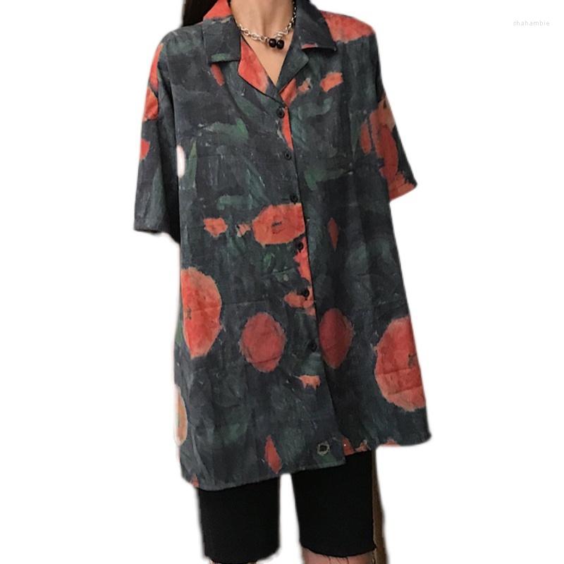 Women' Polos #9138 Vintage Short Sleeve Shirt Ladies Full Print Loose Cotton Blousers Retro Tops Girls Summer Top Printed Korean Style, Picture color
Women' Polos #9138 Vintage Short Sleeve Shirt Ladies Full Print Loose Cotton Blousers Retro Tops Girls Summer Top Printed Korean Style, Picture color