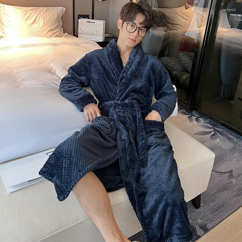 Men's Sleepwear Flannel Winter Sleepdress Night Dress Men Robe Kimono Solid Color Long Sleeves Cardigan Bathrobe Home Loose Clothes, Wine red
Men's Sleepwear Flannel Winter Sleepdress Night Dress Men Robe Kimono Solid Color Long Sleeves Cardigan Bathrobe Home Loose Clothes, Wine red
