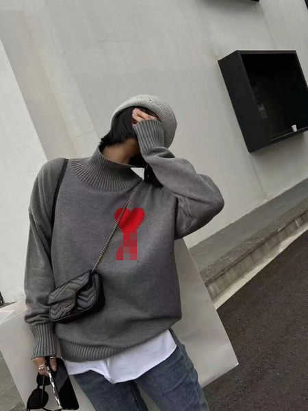 Men' Sweaters designer Winter Fashion amis Love Collar Knitted Sweater Men' Casual Pullover Women' Sweater yz, White
Men' Sweaters designer Winter Fashion amis Love Collar Knitted Sweater Men' Casual Pullover Women' Sweater yz, White