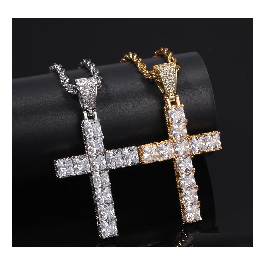 Pendant Necklaces Hiphop Square Zircon Cross Pendant Necklaces European And American Punk Personality Men Women Couple Drop Delivery Dhrgg
Pendant Necklaces Hiphop Square Zircon Cross Pendant Necklaces European And American Punk Personality Men Women Couple Drop Delivery Dhrgg