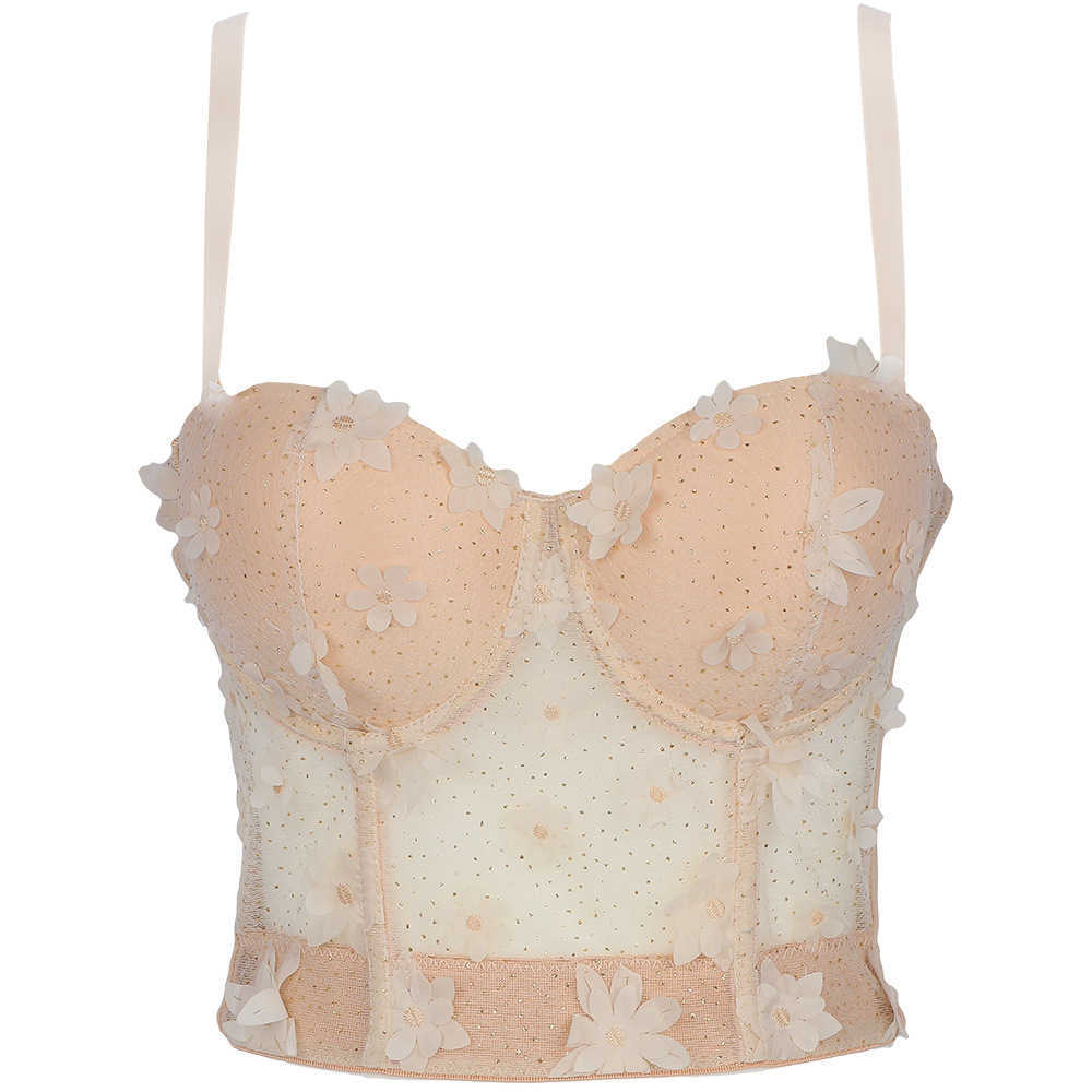 Women's built-in bottomed shirt breathable backless outer wearing bra short top sexy small flower plastic waist suspender vest, Db1111
Women's built-in bottomed shirt breathable backless outer wearing bra short top sexy small flower plastic waist suspender vest, Db1111