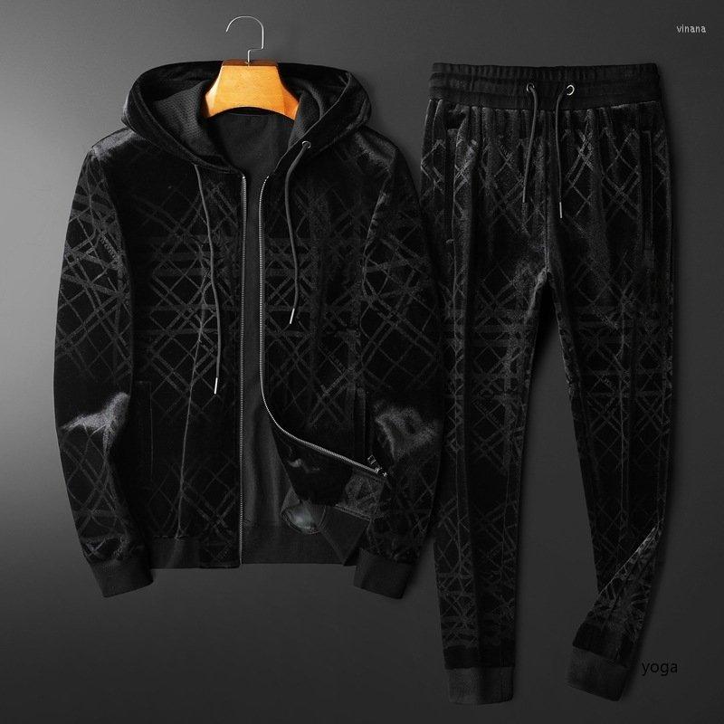 Men's Tracksuits For Men Tracksuit Set 2022 Winter Men's Gold Velvet Double-sided Thick Hooded Cardigan Casual Sports Suit, Black
Men's Tracksuits For Men Tracksuit Set 2022 Winter Men's Gold Velvet Double-sided Thick Hooded Cardigan Casual Sports Suit, Black