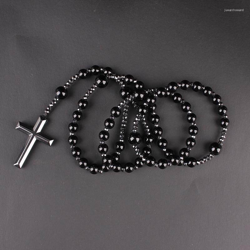 Pendant Necklaces Hematite Blessing Rosary Prayer Necklace With Cross Religious Jewelry Amulet Long Chain
Pendant Necklaces Hematite Blessing Rosary Prayer Necklace With Cross Religious Jewelry Amulet Long Chain