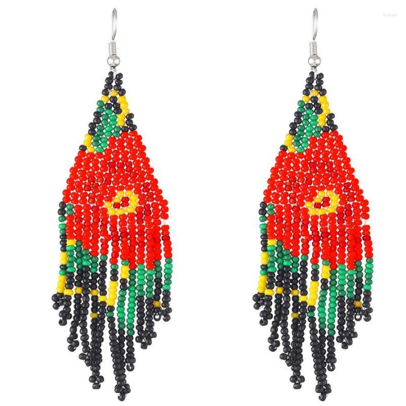 Dangle Earrings Temperament Bohemian Colored Flower Tassel For Woman Ethnic Style Hand Woven Beaded Wholesale
Dangle Earrings Temperament Bohemian Colored Flower Tassel For Woman Ethnic Style Hand Woven Beaded Wholesale