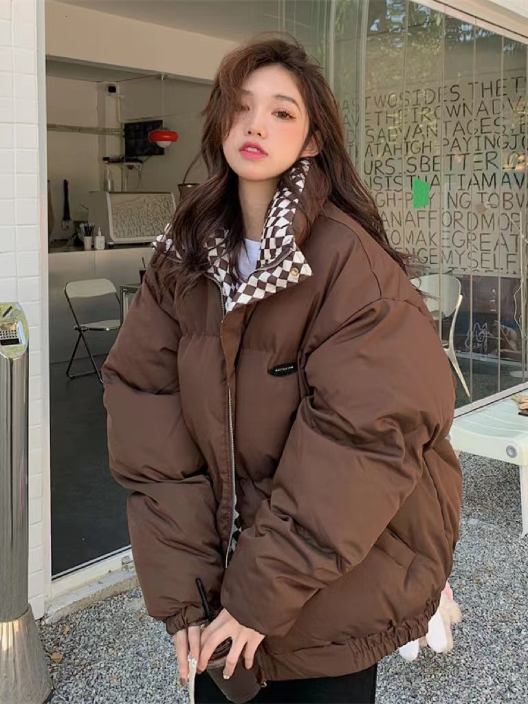 Women Down Parkas Winter Cotton Jacket Women Zipper Loose Padded Coat Female Solid Thickening Warm Puffer Jackets Black White 221206, Blue
Women Down Parkas Winter Cotton Jacket Women Zipper Loose Padded Coat Female Solid Thickening Warm Puffer Jackets Black White 221206, Blue