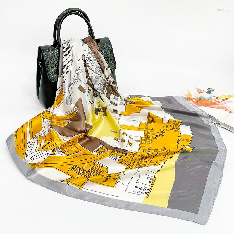 Scarves Fashion Shawls Wraps Women Bandana Head Hijabs Scarf Print Headband Silk Satin Neck 90CM Square Kerchief 2022 
Scarves Fashion Shawls Wraps Women Bandana Head Hijabs Scarf Print Headband Silk Satin Neck 90CM Square Kerchief 2022