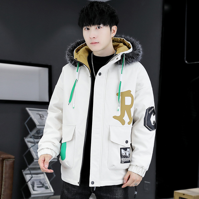 Men's Down Parkas Tooling Padded Jacket Winter Korean Version Plus Velvet Thick Youth Hooded 221207, Black
Men's Down Parkas Tooling Padded Jacket Winter Korean Version Plus Velvet Thick Youth Hooded 221207, Black