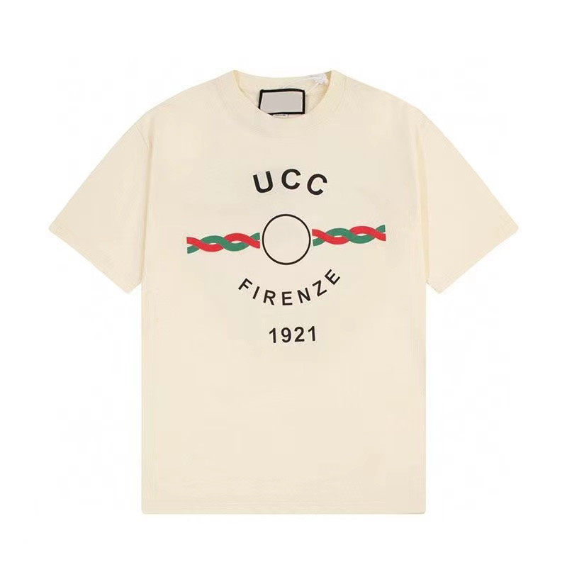 Men' T-shirts round neck short sleeve designer clothing summer pure cotton printed T-shirt same style for fashion lovers, Beige
Men' T-shirts round neck short sleeve designer clothing summer pure cotton printed T-shirt same style for fashion lovers, Beige