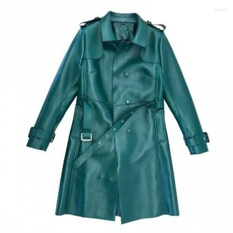 Women' Trench Coats Autumn Winter Womens Sheepskin Leather Jacket Fashion Long Coat Street Double Breasted 2022 Slim Overcoat Oversize, Dark green
Women' Trench Coats Autumn Winter Womens Sheepskin Leather Jacket Fashion Long Coat Street Double Breasted 2022 Slim Overcoat Oversize, Dark green