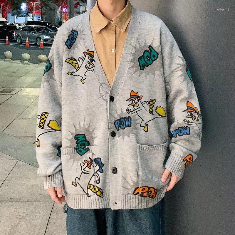 Men's Sweaters Spring Autumn Men's Sweater Japan Fashion Men Clothes 2022 Cartoon Casual Streetwear Hip Hop Cardigan, Gray
Men's Sweaters Spring Autumn Men's Sweater Japan Fashion Men Clothes 2022 Cartoon Casual Streetwear Hip Hop Cardigan, Gray