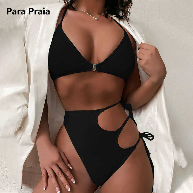 Bras Sets Para Praia 2022 Asymmetric Cut Out Strappy High Waist Bikini Female Swimsuit Women Swimwear Two Pieces Bathing Suit T221206, Black
Bras Sets Para Praia 2022 Asymmetric Cut Out Strappy High Waist Bikini Female Swimsuit Women Swimwear Two Pieces Bathing Suit T221206, Black