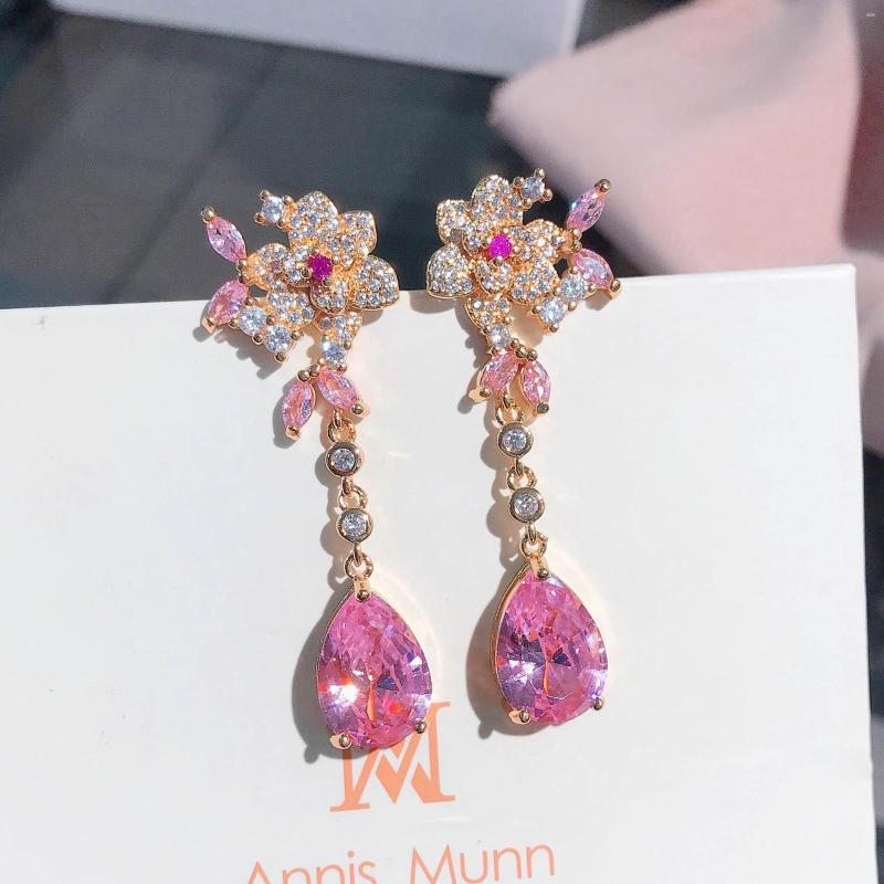 Dangle Earrings Luxury Pink Drop Zircon Vintage Wedding Flower Fashion Jewelry For Women Party Christm Gift
Dangle Earrings Luxury Pink Drop Zircon Vintage Wedding Flower Fashion Jewelry For Women Party Christm Gift