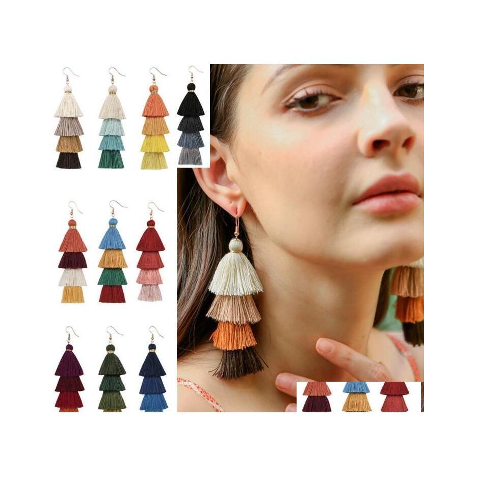 Dangle Chandelier 10 Colors Fashionable Bohemian Long Tassel Earrings Female Mtilayer Handmade Earring Eardrop Dangle Chandelier W Dhn1Z
Dangle Chandelier 10 Colors Fashionable Bohemian Long Tassel Earrings Female Mtilayer Handmade Earring Eardrop Dangle Chandelier W Dhn1Z
