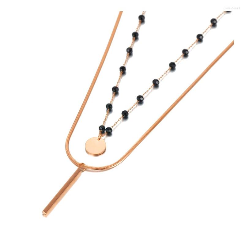 Choker Bohemia Stainless Steel Double-layer Chain Necklace Jewelry Beach Crystal Pendant For Women N20229
Choker Bohemia Stainless Steel Double-layer Chain Necklace Jewelry Beach Crystal Pendant For Women N20229