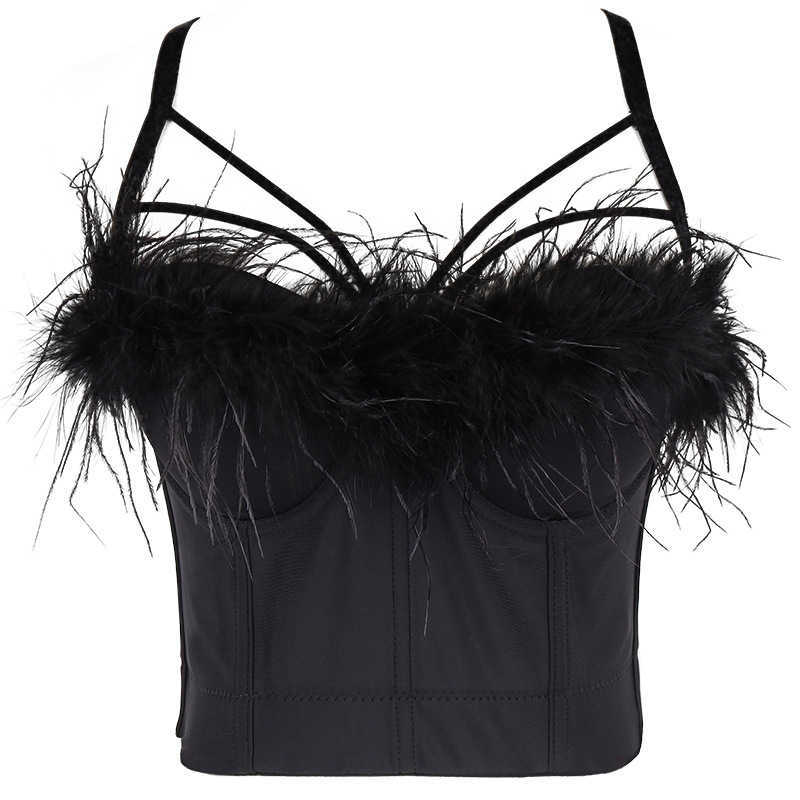French super fairy feather suspender vest female style design sense minority top sleeveless off shoulder Fairy Dance Wrap chest, White5
French super fairy feather suspender vest female style design sense minority top sleeveless off shoulder Fairy Dance Wrap chest, White5