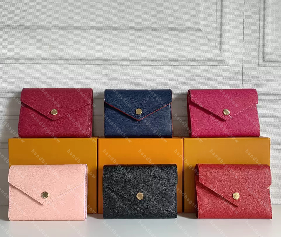 wallet Luxurys Designers Wallets Purse Bag Fashion Short Victorine Wallet Embossing Monograms Empreinte Classic Pallas Card Holder Zippy Coin mini Purses