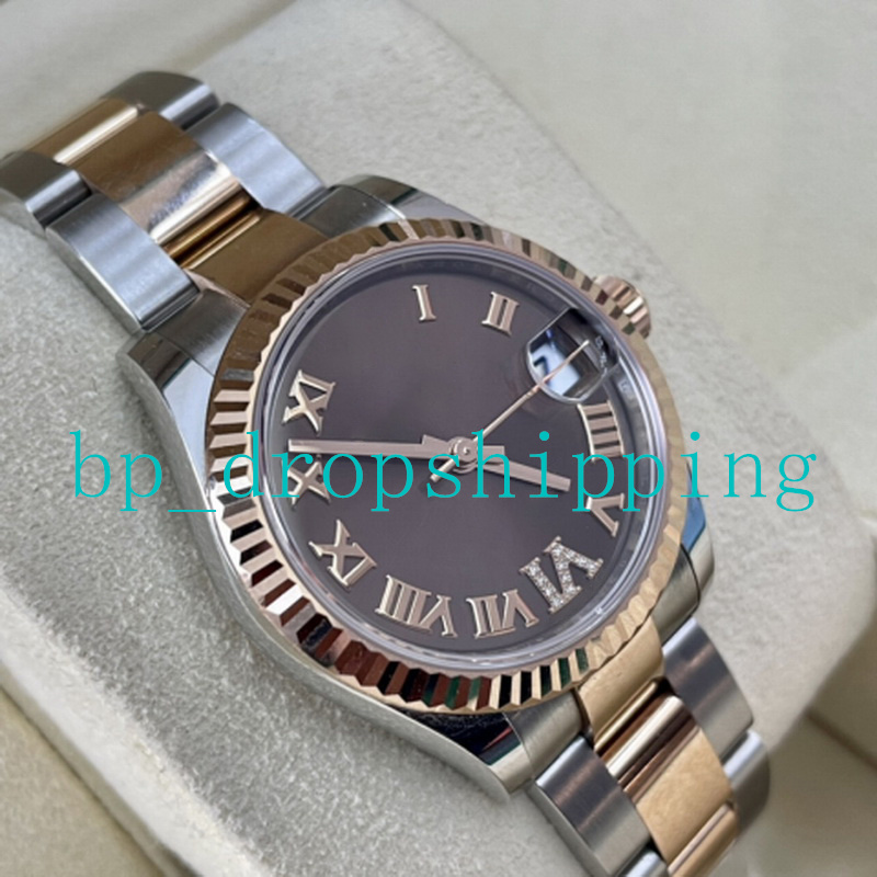 MP maker Lady Watch 278271 31mm Dark Brown Roman Dial Rose Gold Stainless Steel Automatic Mechanica Sapphire Simple Atmosphere Women Wristwatches, Add box
MP maker Lady Watch 278271 31mm Dark Brown Roman Dial Rose Gold Stainless Steel Automatic Mechanica Sapphire Simple Atmosphere Women Wristwatches, Add box
