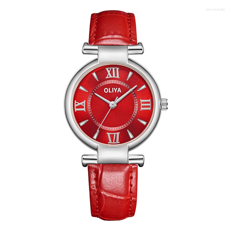 Wristwatches Oliya Fashion Women Watches Ladies Top Creative Leather Strap Bracelet Female Quartz Waterproof Watch, 512-3
Wristwatches Oliya Fashion Women Watches Ladies Top Creative Leather Strap Bracelet Female Quartz Waterproof Watch, 512-3