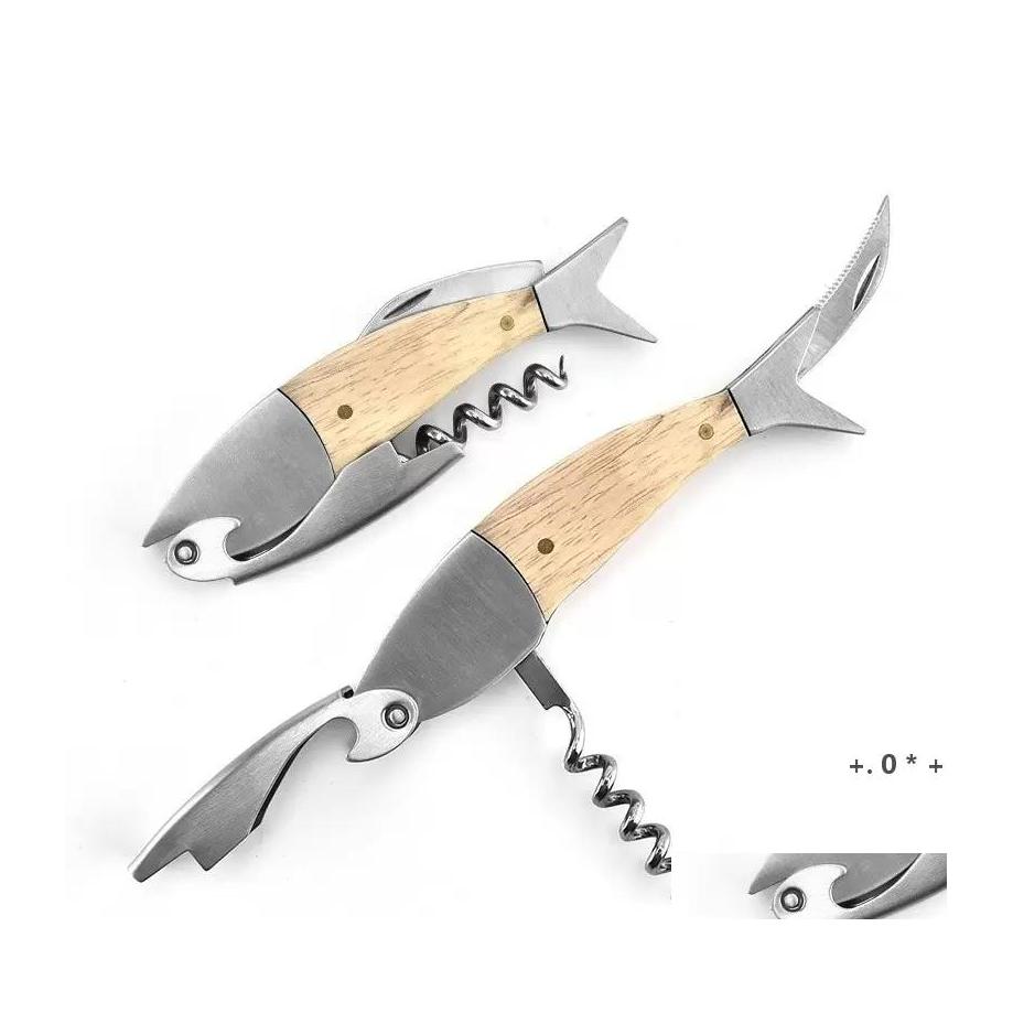 Openers Fish Shaped Wooden Handle Wine Beer Opener Portable 304 Stainless Steel Kitchen Restaurant Bar Inventory Wholesale Drop Deli Dh8Fl
Openers Fish Shaped Wooden Handle Wine Beer Opener Portable 304 Stainless Steel Kitchen Restaurant Bar Inventory Wholesale Drop Deli Dh8Fl