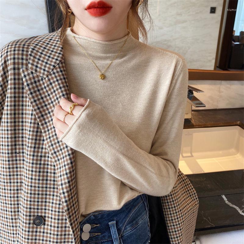 Women's Sweaters Pullover Sweater Women 2022 Autumn And Winter With Long Sleeve Half High Neck Knitting Female Top, Black
Women's Sweaters Pullover Sweater Women 2022 Autumn And Winter With Long Sleeve Half High Neck Knitting Female Top, Black