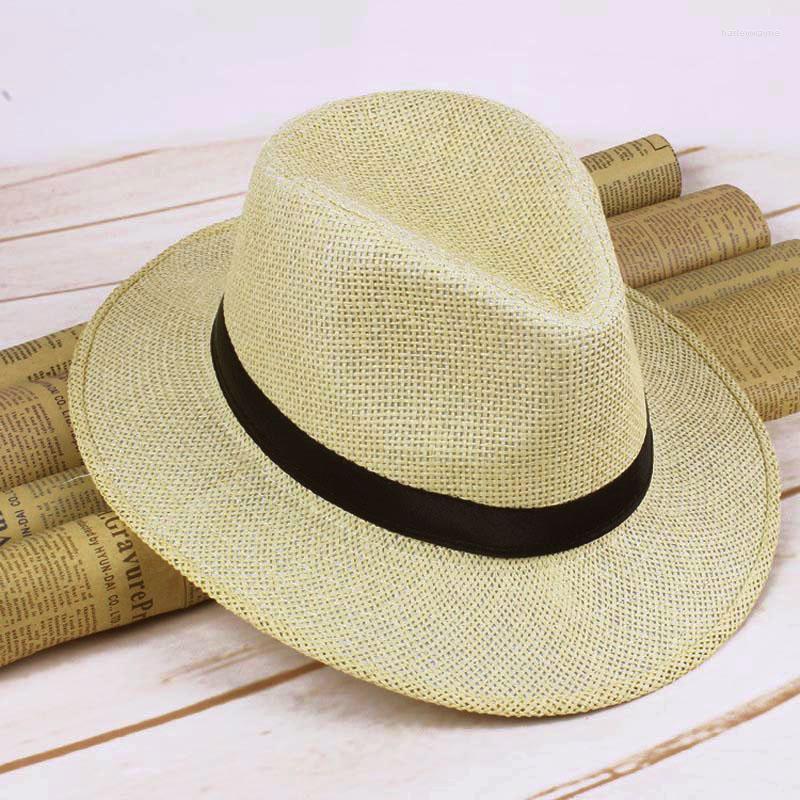 Berets Men Straw Panama Hat Handmade Cowboy Cap Summer Beach Travel Sunhat MU8669, Black
Berets Men Straw Panama Hat Handmade Cowboy Cap Summer Beach Travel Sunhat MU8669, Black