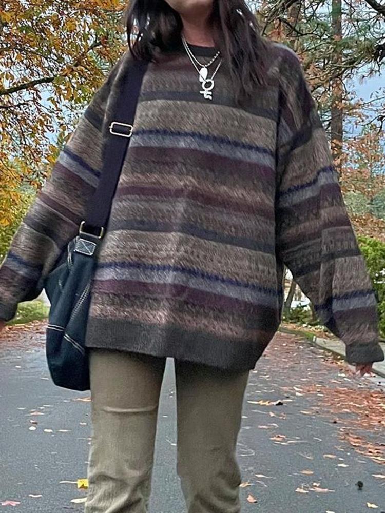 Women' Sweaters Y2K Printed Vintage Stripe O Neck Full Sleeve Loose Fairycore Grunge Jumpers Grandpa Autumn Winter Pullovers Women, Picture shown
Women' Sweaters Y2K Printed Vintage Stripe O Neck Full Sleeve Loose Fairycore Grunge Jumpers Grandpa Autumn Winter Pullovers Women, Picture shown