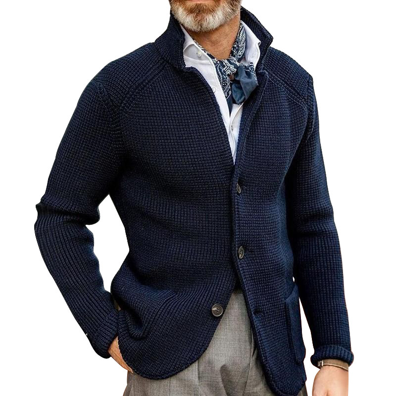 Men's Jackets Winter Retro Knitted Jacket Long Sleeve Coat Coats Clothing 221206