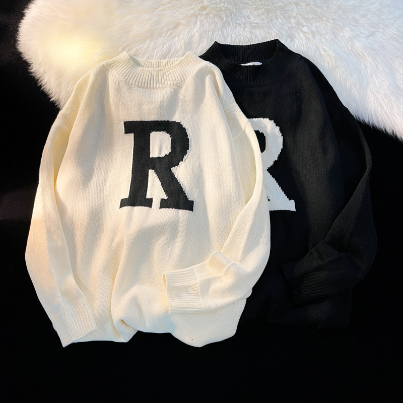 Men s Sweaters Japanese Black Letter Knitted Men Pullovers O Couples Oversize Long Sleeve Sueter Hombre Pull Homme Harajuku Sweater 221206
Men s Sweaters Japanese Black Letter Knitted Men Pullovers O Couples Oversize Long Sleeve Sueter Hombre Pull Homme Harajuku Sweater 221206