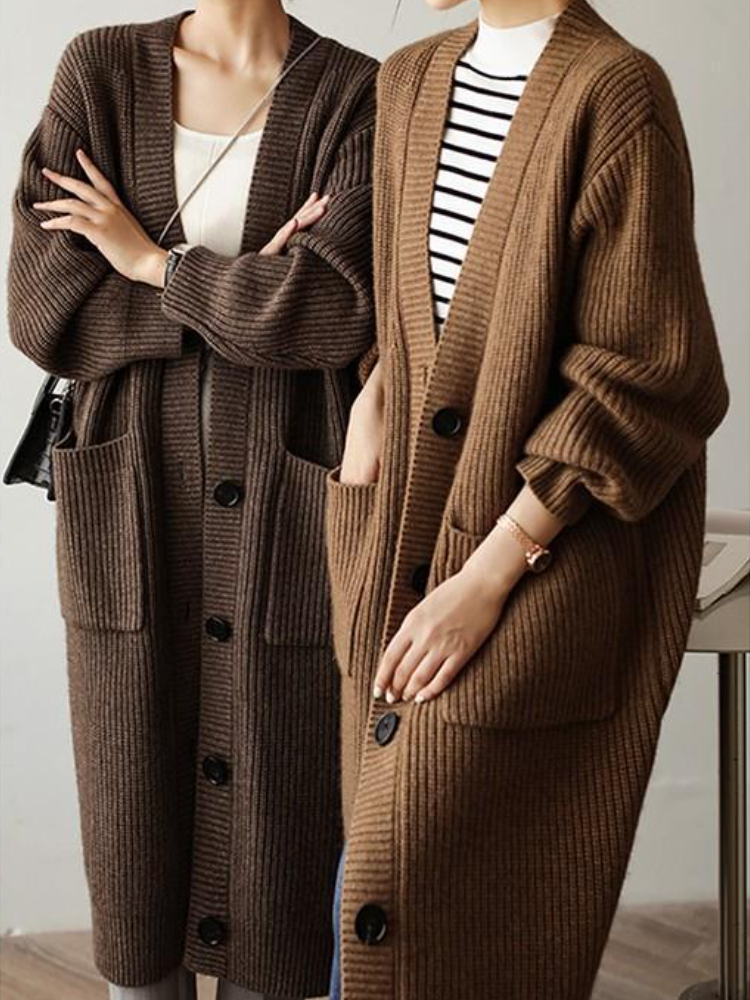 Women s Knits Tees Sweater Woman Winter Solid Color Single Breasted Knitted Cardigan Coat Thick Oversized Long Women Tops 221206, Light khaki
Women s Knits Tees Sweater Woman Winter Solid Color Single Breasted Knitted Cardigan Coat Thick Oversized Long Women Tops 221206, Light khaki