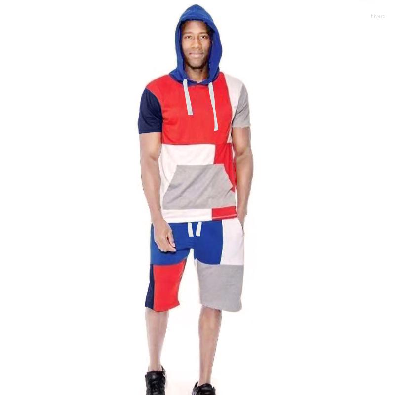 Men's Tracksuits Men's Tracksuit Summer Clothes Sportswear Two Piece Set Short Sleeve Sweatshirts Hoodies Men Spell Color Sets Hip Hop, Red
Men's Tracksuits Men's Tracksuit Summer Clothes Sportswear Two Piece Set Short Sleeve Sweatshirts Hoodies Men Spell Color Sets Hip Hop, Red