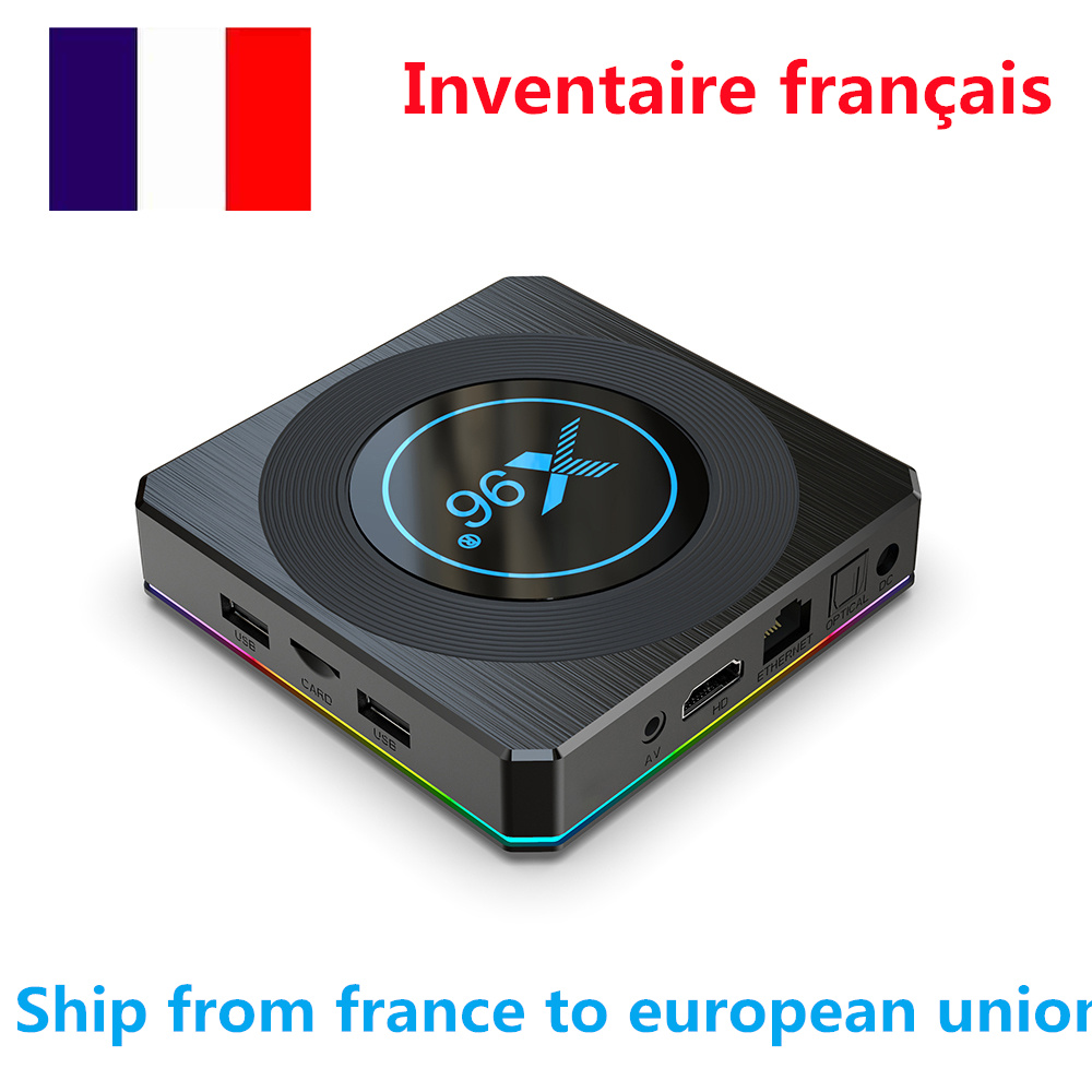 Ship from FRANCE X96 X4 TV BOX Android 11 OS Amlogic S905X4 quad core 4GB 32GB Quad Core 2.4G/5G WIFI BT4.1 1000M LAN