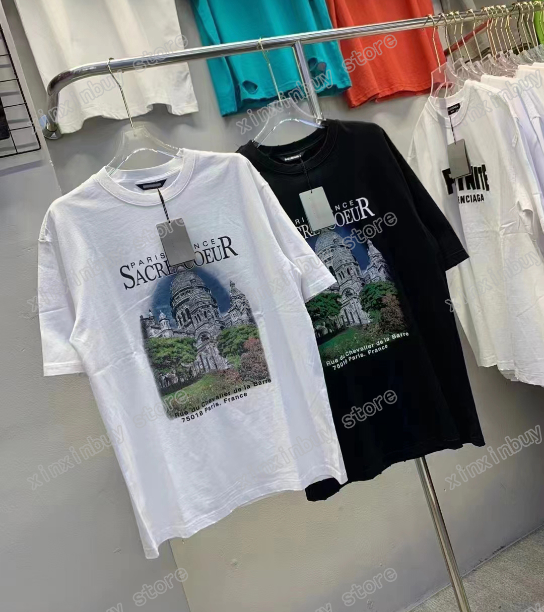 xinxinbuy Men designer destroyed Tee t shirt Paris Letter Old Castle Print short sleeve cotton women white black red XS-L
xinxinbuy Men designer destroyed Tee t shirt Paris Letter Old Castle Print short sleeve cotton women white black red XS-L