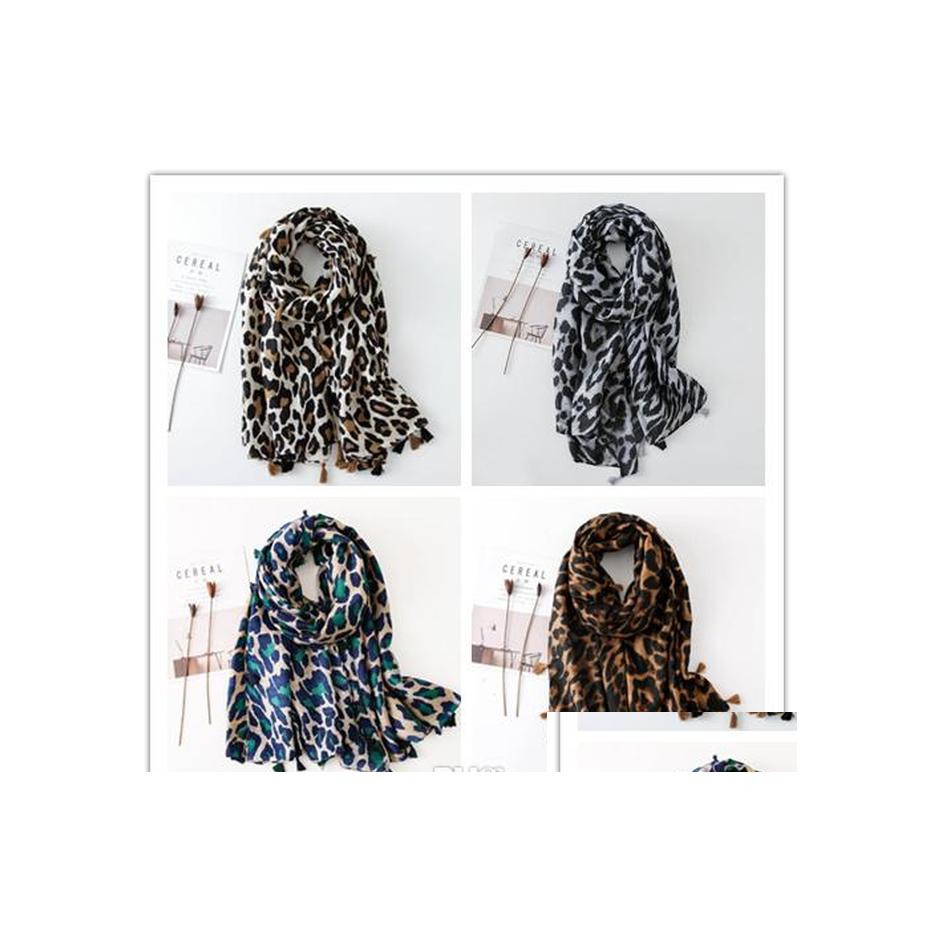 Scarves Large Size Women Leopard Print Scarf Tassel Scarves 180X100Cm Spring Autumn Shawls Wraps Cotton And Linen Erup Muslim Hijab Dhvhk
Scarves Large Size Women Leopard Print Scarf Tassel Scarves 180X100Cm Spring Autumn Shawls Wraps Cotton And Linen Erup Muslim Hijab Dhvhk