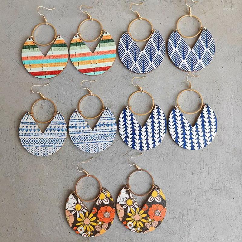 Dangle Earrings Geometric Pattern Print Circle Wood For Women Colorful Stripe Blooming Flower Wooden Statement Accessories
Dangle Earrings Geometric Pattern Print Circle Wood For Women Colorful Stripe Blooming Flower Wooden Statement Accessories