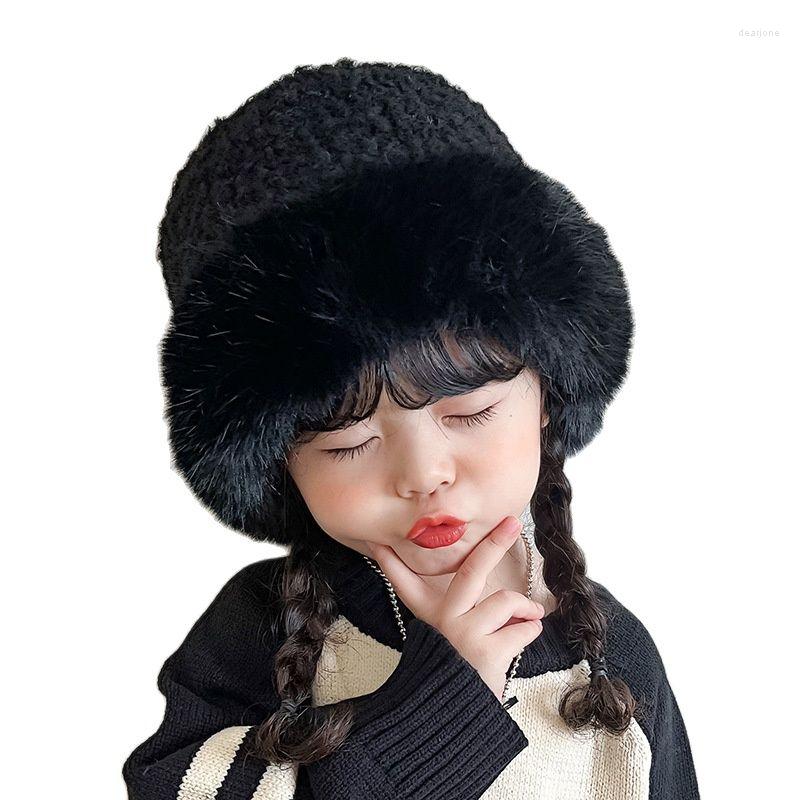 Hats Baby's Hat Autumn Winter Children's Plush Fisherman's Thickened Warmth Korean Version Personality Girls Beanies, Black
Hats Baby's Hat Autumn Winter Children's Plush Fisherman's Thickened Warmth Korean Version Personality Girls Beanies, Black