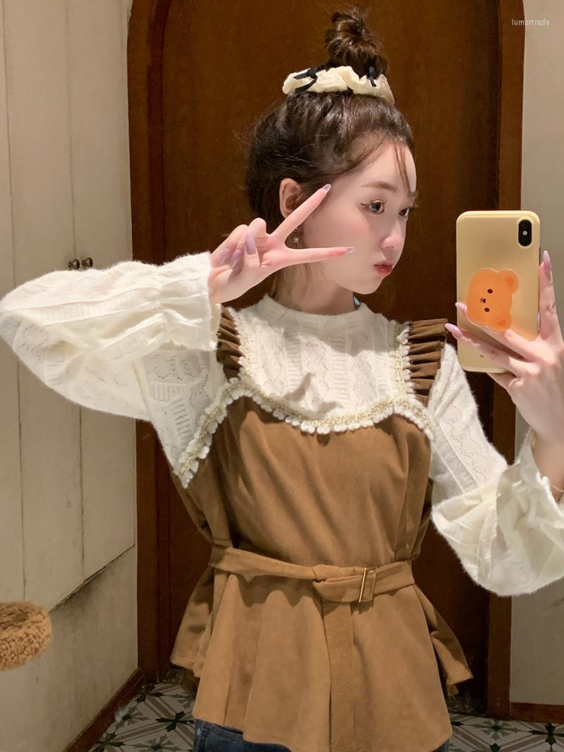 Women's T Shirts GBB1597 Sweet French Fake Two Piece Shirt Women's Autumn And Winter 2022 Splice Lace Contrast Foreign Style Outwear, Black
Women's T Shirts GBB1597 Sweet French Fake Two Piece Shirt Women's Autumn And Winter 2022 Splice Lace Contrast Foreign Style Outwear, Black