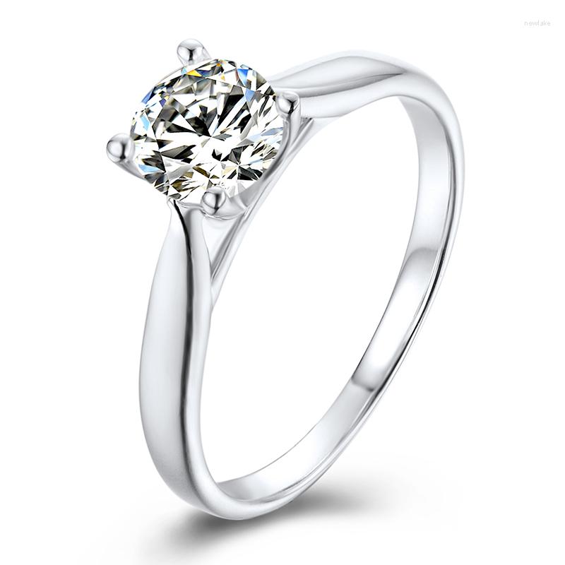 Cluster Rings ANZIW Four Prongs 925 Sterling Silver Moissanite Diamond 5mm Solitaire Round Wedding Engagement Women Jewelry
Cluster Rings ANZIW Four Prongs 925 Sterling Silver Moissanite Diamond 5mm Solitaire Round Wedding Engagement Women Jewelry