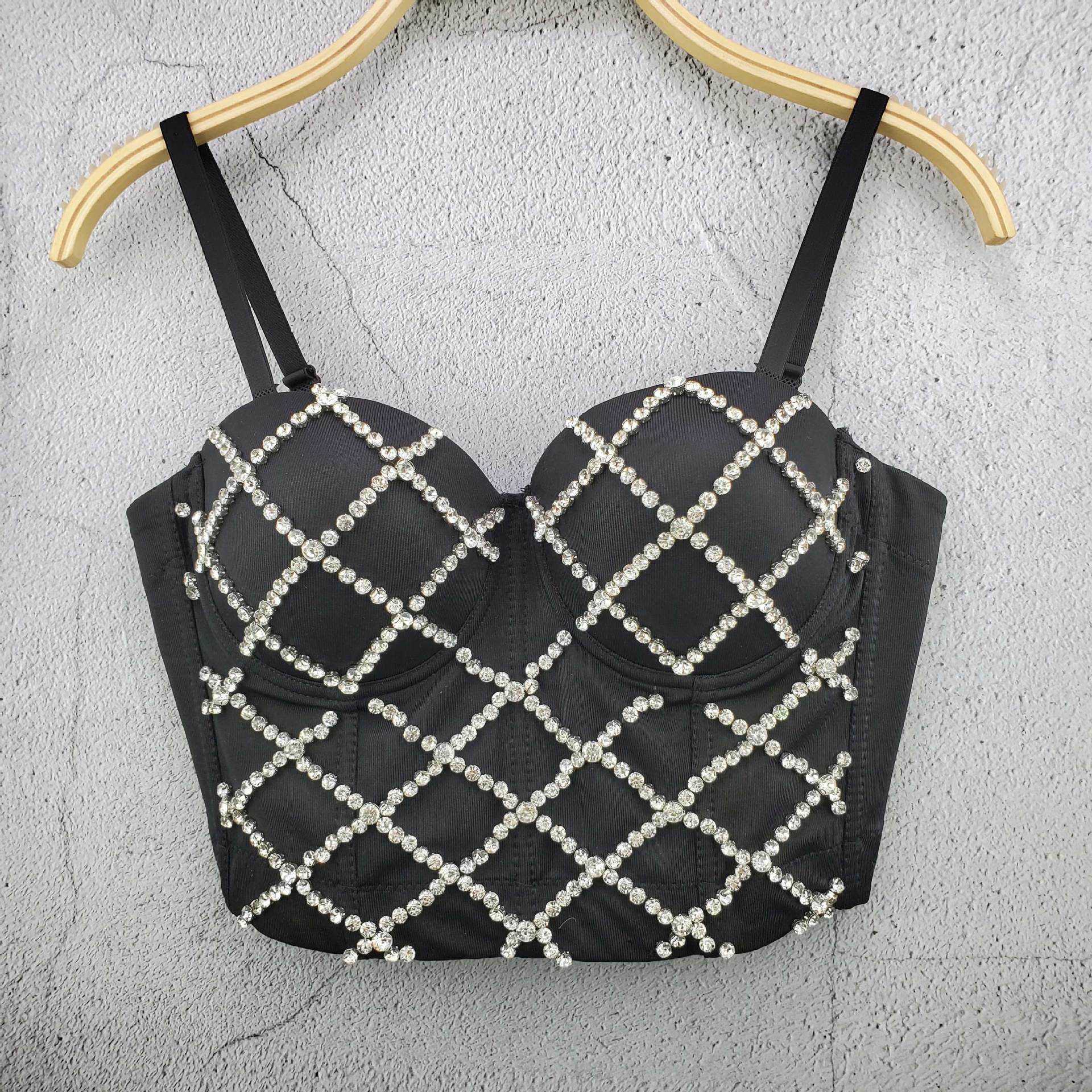 new spring exquisite Cross Diamond nail bead vest suspender ball slim fit sexy outer wearing Strapless top, White
new spring exquisite Cross Diamond nail bead vest suspender ball slim fit sexy outer wearing Strapless top, White