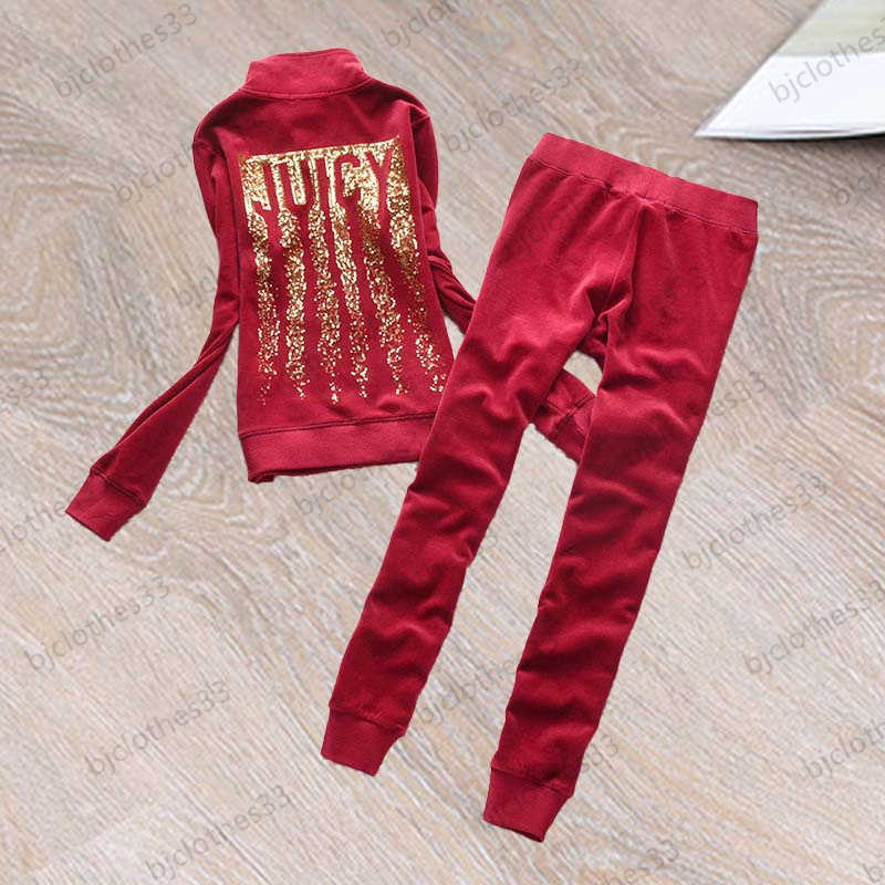 Juicy Tracksuit Womens Two Piece Pant Back Sequined Letter Trim Zipper Flap Lapels Slim Jacket Elastic Waist Tight Trousers Brand Women Apparel 5 Colors
Juicy Tracksuit Womens Two Piece Pant Back Sequined Letter Trim Zipper Flap Lapels Slim Jacket Elastic Waist Tight Trousers Brand Women Apparel 5 Colors