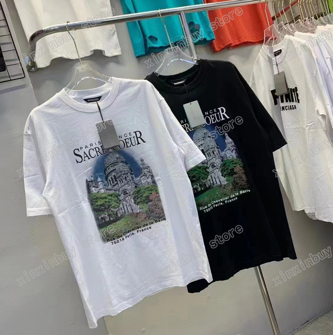 xinxinbuy Men designer destroyed Tee t shirt Paris Letter Old Castle Print short sleeve cotton women white black red XS-2XL
xinxinbuy Men designer destroyed Tee t shirt Paris Letter Old Castle Print short sleeve cotton women white black red XS-2XL