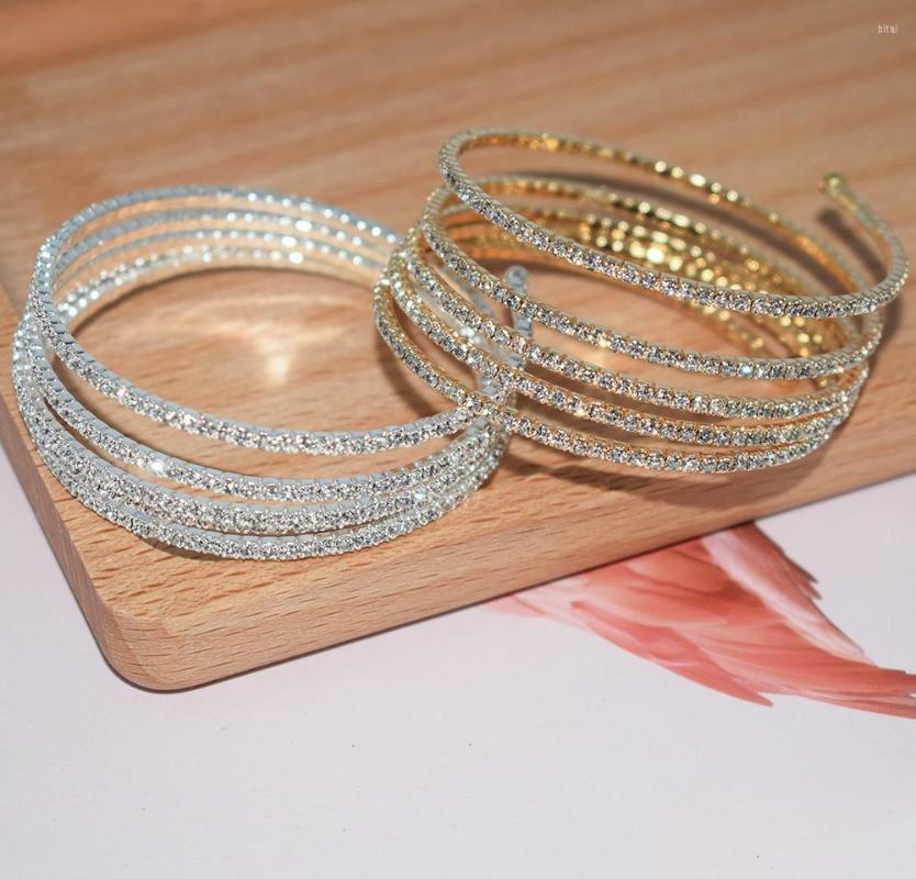 Bangle BLIJERY Fashion Bling Rhinestones Bracelets For Women Crystal Multi-layer Cuff Bridal Wedding Jewelry
Bangle BLIJERY Fashion Bling Rhinestones Bracelets For Women Crystal Multi-layer Cuff Bridal Wedding Jewelry