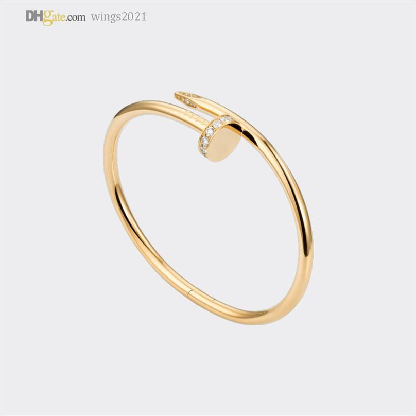 Bangle Classic Nail Bracelet Carti Bracelets Designer For Women Diamonds Gold Bracelet Luxury Jewelry Titanium Steel Gold-Plated N302F
Bangle Classic Nail Bracelet Carti Bracelets Designer For Women Diamonds Gold Bracelet Luxury Jewelry Titanium Steel Gold-Plated N302F