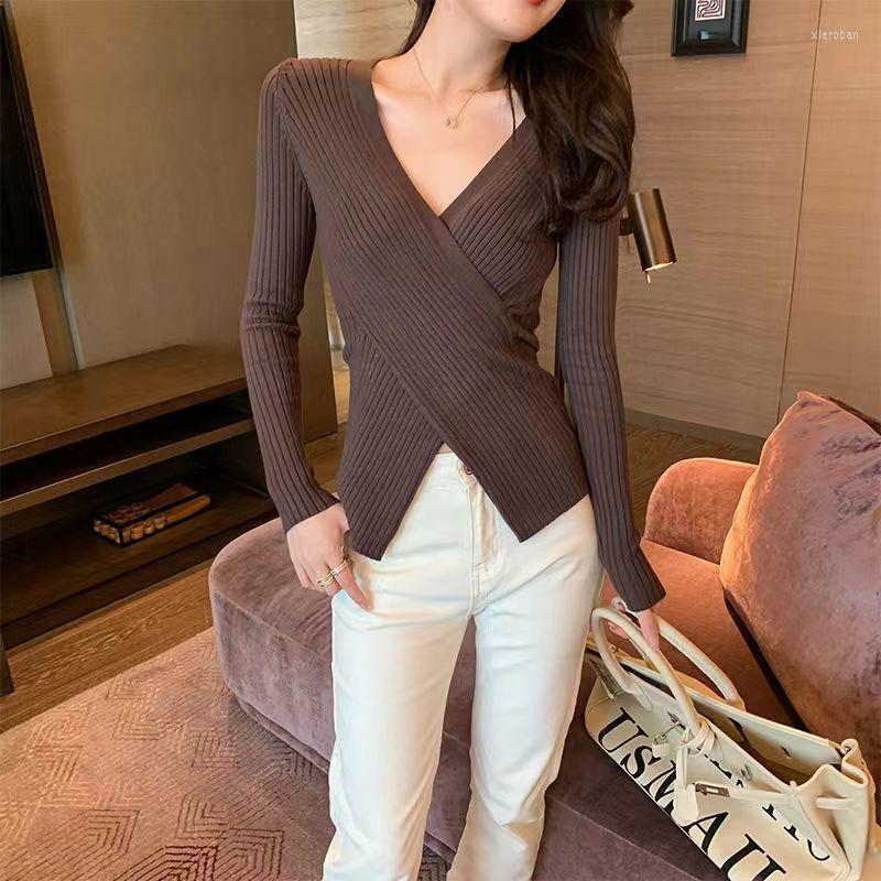 Women's Sweaters Pullover Sweater Female Autumn And Winter Irregular Women Design Exposed Collar Top With A V-neck Knit, Black
Women's Sweaters Pullover Sweater Female Autumn And Winter Irregular Women Design Exposed Collar Top With A V-neck Knit, Black