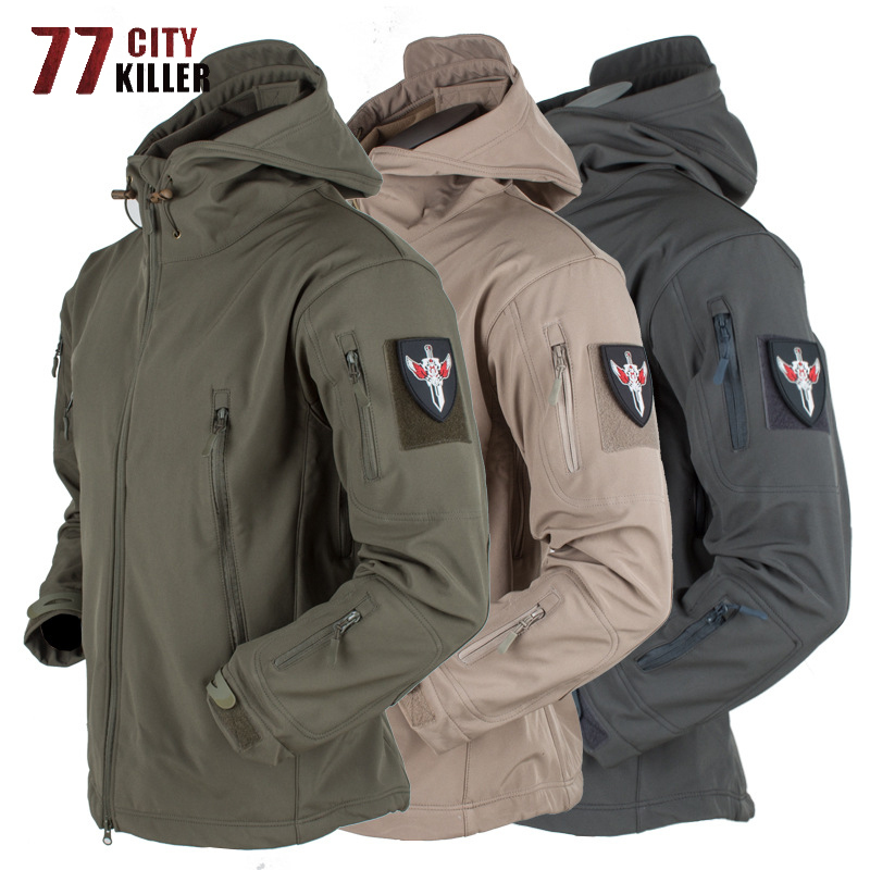 Men' Jackets Shark Skin Soft Shell Tactical Jacket Men Fleece Army Military Waterproof Combat Mens Hooded Hunting Windbreaker Coats 221206, Cp-green
Men' Jackets Shark Skin Soft Shell Tactical Jacket Men Fleece Army Military Waterproof Combat Mens Hooded Hunting Windbreaker Coats 221206, Cp-green