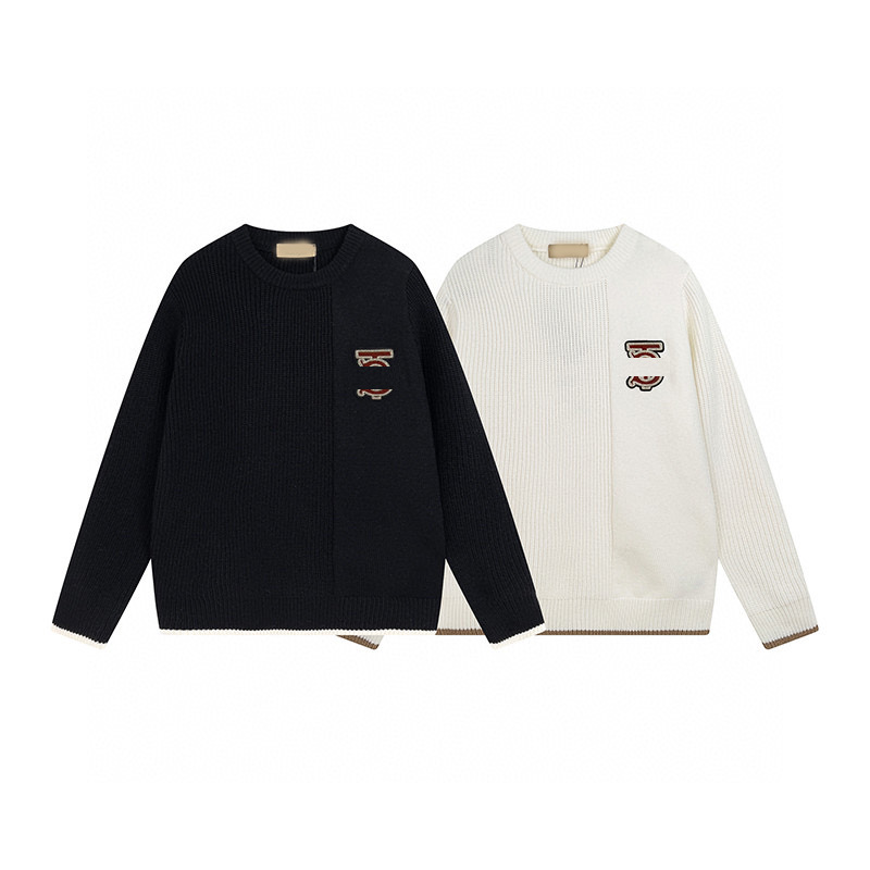 22 New fashion brand new embroidered letters high-grade luxury round collar bottom warm jumper knit woolen sweater men, Black 
22 New fashion brand new embroidered letters high-grade luxury round collar bottom warm jumper knit woolen sweater men, Black