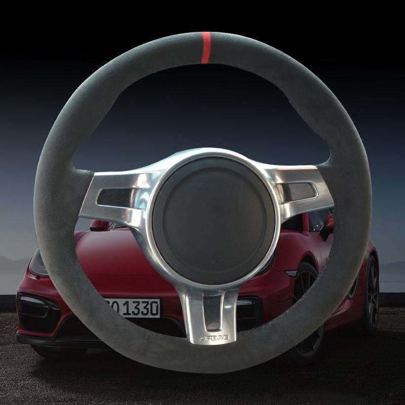 Hand-stitched High quality suede Car Steering Wheel Cover for Porsche Cayenne Panamera 2012-2014
Hand-stitched High quality suede Car Steering Wheel Cover for Porsche Cayenne Panamera 2012-2014