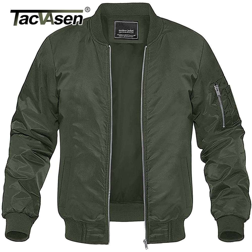 Men's Jackets TACVASEN Spring Baseballl Mens Military Windbreaker Hiking Trekking Fishing Full Zip Casual Coats Outwear Tops 221206